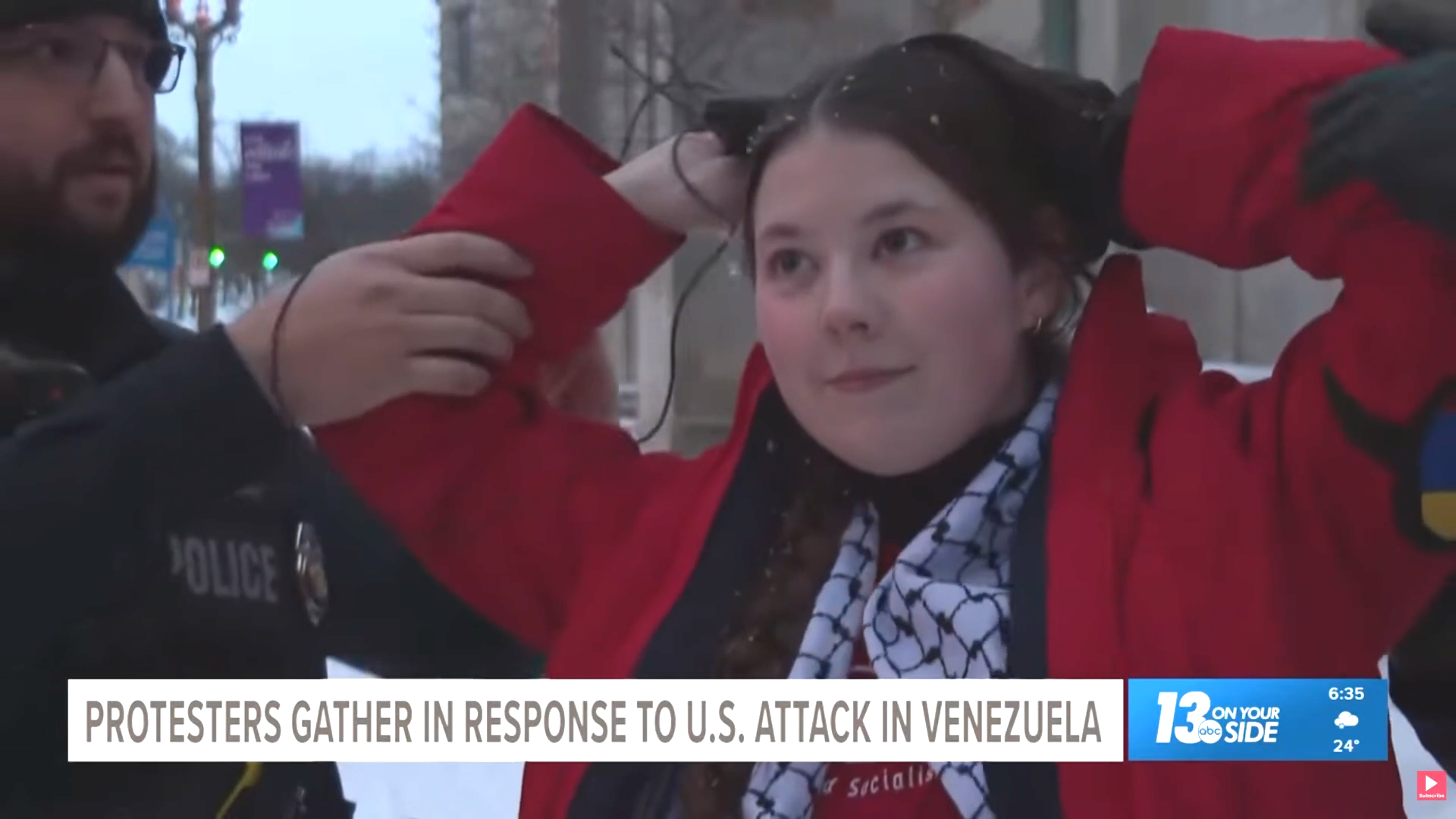 Anti-Trumper Arrested During TV Interview